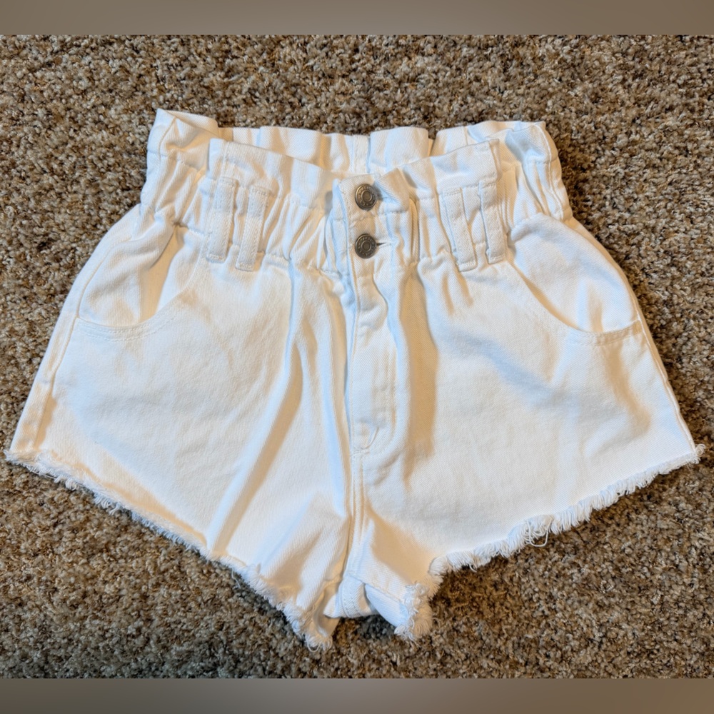 PacSun White Textured Crop Top